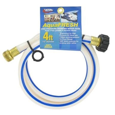 Valterra VALTERRA LLC W015048 Fresh Water Hose; White; 4 Ft. V46-W015048